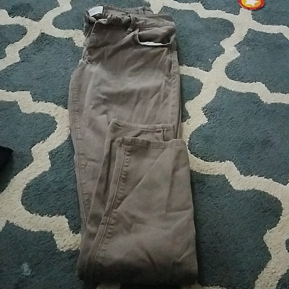 Brown express skinny jeans